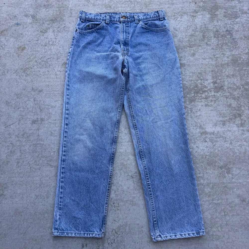 Levis 540 Relaxed Fit Jeans Mens 33x29 Medium Wash Vintage 90s Made in USA Brown